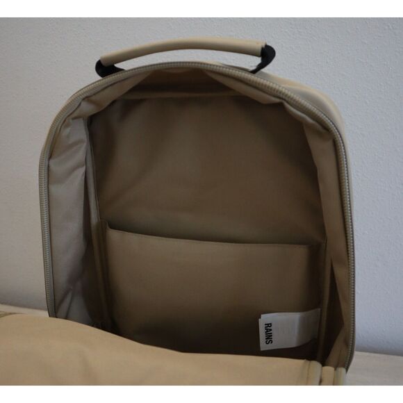 RAINS 12310 Unisex One Size Sand/Beige Book Backpack - Picture 9 of 16